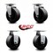 Service Caster 5 Inch Glass Filled Nylon Caster Set with Roller Bearings 2 Swivel 2 Rigid SCC SCC-20S520-GFNR-2-R-2 - alternate 3